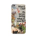 Manitoba iPhone 6 Plus / 6S Plus ile Uyumlu What If Tasarımlı Baskılı Şeffaf Telefon Kılıfı