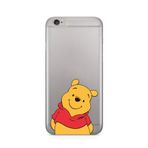 Manitoba iPhone 6 Plus / 6S Plus ile Uyumlu Winnie Ayı Tasarımlı Şeffaf Telefon Kılıfı, Silikon, Çok Renkli