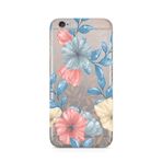 Manitoba iPhone 6 Plus / 6S Plus Uyumlu Baskılı Yumuşak Silikon Şeffaf Telefon Kılıfı, Çiçek Deseni