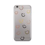 Manitoba iPhone 6 Plus / 6S Plus Uyumlu Baskılı Yumuşak Silikon Şeffaf Telefon Kılıfı, Gülümseme Deseni