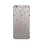 Manitoba iPhone 6 Plus / 6S Plus Uyumlu Baskılı Yumuşak Silikon Şeffaf Telefon Kılıfı, Kiraz Deseni