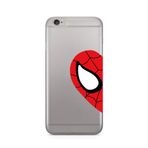 Manitoba iPhone 6 Plus / 6S Plus Uyumlu Baskılı Yumuşak Silikon Şeffaf Telefon Kılıfı, Kırmızı Desen