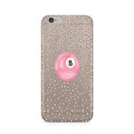 Manitoba iPhone 6 Plus / 6S Plus Uyumlu Baskılı Yumuşak Silikon Şeffaf Telefon Kılıfı, Leopar Desen