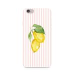 Manitoba iPhone 6 Plus / 6S Plus Uyumlu Baskılı Yumuşak Silikon Şeffaf Telefon Kılıfı, Limon Desenli