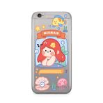 Manitoba iPhone 6 Plus / 6S Plus Uyumlu Baskılı Yumuşak Silikon Şeffaf Telefon Kılıfı, Mermaid Desen