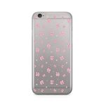 Manitoba iPhone 6 Plus / 6S Plus Uyumlu Baskılı Yumuşak Silikon Şeffaf Telefon Kılıfı, Pembe Desen