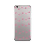 Manitoba iPhone 6 Plus / 6S Plus Uyumlu Baskılı Yumuşak Silikon Şeffaf Telefon Kılıfı, Pembe Paw Desen