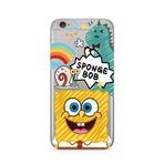 Manitoba iPhone 6 Plus / 6S Plus Uyumlu Baskılı Yumuşak Silikon Şeffaf Telefon Kılıfı, SpongeBob Desen