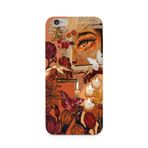 Manitoba iPhone 6 Plus / 6S Plus Uyumlu Baskılı Yumuşak Silikon Şeffaf Telefon Kılıfı, Turuncu Desen