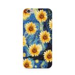 Manitoba iPhone 6 Plus / 6S Plus Uyumlu Baskılı Yumuşak Silikon Telefon Kılıfı, Ayçiçeği Deseni