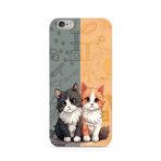 Manitoba iPhone 6 Plus / 6S Plus Uyumlu Baskılı Yumuşak Silikon Telefon Kılıfı, Kedi Deseni