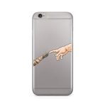 Manitoba iPhone 6 Plus / 6S Plus Uyumlu El ve Pati Tasarımlı Şeffaf Telefon Kılıfı, Çok Renkli