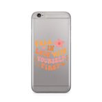 Manitoba iPhone 6 Plus / 6S Plus Uyumlu Fall In Love Tasarımlı Şeffaf Telefon Kılıfı, Çok Renkli