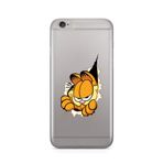 Manitoba iPhone 6 Plus / 6S Plus Uyumlu Garfield Tasarımlı Baskılı Şeffaf Silikon Telefon Kılıfı