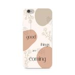 Manitoba iPhone 6 Plus / 6S Plus Uyumlu Good Things Are Coming Tasarımlı Telefon Kılıfı, Çok Renkli