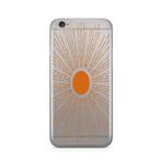 Manitoba iPhone 6 Plus / 6S Plus Uyumlu Güneş Tasarımlı Baskılı Şeffaf Silikon Telefon Kılıfı
