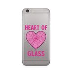 Manitoba iPhone 6 Plus / 6S Plus Uyumlu Heart Of Glass Tasarımlı Şeffaf Telefon Kılıfı, Çok Renkli