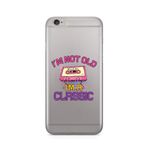Manitoba iPhone 6 Plus / 6S Plus Uyumlu I'm Classic Tasarımlı Şeffaf Telefon Kılıfı, Silikon, Çok Renkli