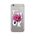 Manitoba iPhone 6 Plus / 6S Plus Uyumlu Im Ok Tasarımlı Şeffaf Telefon Kılıfı, Çok Renkli