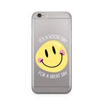 Manitoba iPhone 6 Plus / 6S Plus Uyumlu It's A Good Day Tasarımlı Şeffaf Telefon Kılıfı, Çok Renkli