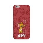 Manitoba iPhone 6 Plus / 6S Plus Uyumlu Jerry Tasarımlı Baskılı Şeffaf Telefon Kılıfı