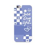 Manitoba iPhone 6 Plus / 6S Plus Uyumlu Just Love Life Tasarımlı Telefon Kılıfı, Çok Renkli