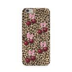 Manitoba iPhone 6 Plus / 6S Plus Uyumlu Leopar Desenli Fiyonk Baskılı Silikon Telefon Kılıfı