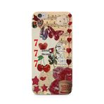 Manitoba iPhone 6 Plus / 6S Plus Uyumlu Love Kolaj Tasarımlı Baskılı Şeffaf Telefon Kılıfı