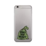 Manitoba iPhone 6 Plus / 6S Plus Uyumlu Make That Money Tasarımlı Şeffaf Telefon Kılıfı
