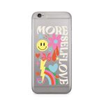 Manitoba iPhone 6 Plus / 6S Plus Uyumlu More Self Love Tasarımlı Şeffaf Telefon Kılıfı, Çok Renkli