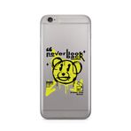Manitoba iPhone 6 Plus / 6S Plus Uyumlu Never Look Back Tasarımlı Şeffaf Telefon Kılıfı, Çok Renkli