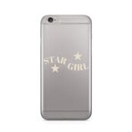 Manitoba iPhone 6 Plus / 6S Plus Uyumlu Star Girl Tasarımlı Baskılı Şeffaf Telefon Kılıfı