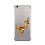 Manitoba iPhone 6 Plus / 6S Plus Uyumlu Tiger Tasarımlı Şeffaf Telefon Kılıfı, Çok Renkli