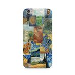 Manitoba iPhone 6 Plus / 6S Plus Uyumlu Van Gogh Kolaj Tasarımlı Şeffaf Telefon Kılıfı, Çok Renkli