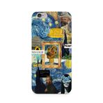 Manitoba iPhone 6 Plus / 6S Plus Uyumlu Van Gogh Tasarımlı Şeffaf Telefon Kılıfı, Çok Renkli