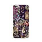 Manitoba iPhone 6 Plus / 6S Plus Uyumlu Witch Kolaj Tasarımlı Baskılı Şeffaf Telefon Kılıfı