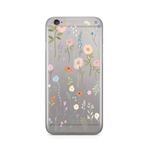 Manitoba iPhone 6/6S ile Uyumlu Baskılı Yumuşak Silikon Şeffaf Telefon Kılıfı, Çiçek Deseni