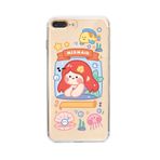 Manitoba iPhone 7 Plus / 8 Plus Uyumlu Baskılı Yumuşak Silikon Şeffaf Telefon Kılıfı, Mermaid Desen
