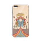 Manitoba iPhone 7 Plus / 8 Plus Uyumlu Believe Tasarımlı Şeffaf Telefon Kılıfı, Çok Renkli