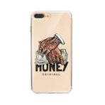 Manitoba iPhone 7 Plus / 8 Plus Uyumlu Criminal Money Tasarımlı Şeffaf Telefon Kılıfı