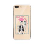 Manitoba iPhone 7 Plus / 8 Plus Uyumlu Drop Dead Gorgeous Tasarımlı Şeffaf Telefon Kılıfı