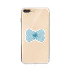Manitoba iPhone 7 Plus / 8 Plus Uyumlu Kalp Yara Bandı Tasarımlı Şeffaf Telefon Kılıfı