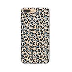 Manitoba iPhone 7 Plus / 8 Plus Uyumlu Leopar Desen Tasarımlı Şeffaf Telefon Kılıfı, Çok Renkli