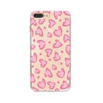 Manitoba iPhone 7 Plus / 8 Plus Uyumlu Leopar Kalpler Tasarımlı Baskılı Şeffaf Telefon Kılıfı