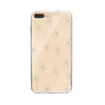 Manitoba iPhone 7 Plus / 8 Plus Uyumlu Yonca Tasarımlı Baskılı Şeffaf Silikon Telefon Kılıfı