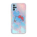 Manitoba Omix X300/X500 Uyumlu Hello Kitty Tasarımlı Baskılı Şeffaf Telefon Kılıfı