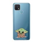 Manitoba Oppo A15/A15S Uyumlu Baby Yoda Tasarımlı Baskılı Şeffaf Silikon Telefon Kılıfı
