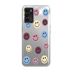 Manitoba Oppo A16 / A55 Uyumlu Baskılı Yumuşak Silikon Şeffaf Telefon Kılıfı, Smiley Desen