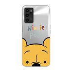 Manitoba Oppo A16 / A55 Uyumlu Baskılı Yumuşak Silikon Şeffaf Telefon Kılıfı, Winnie Pooh Desen