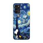Manitoba Oppo A16 / A55 Uyumlu Baskılı Yumuşak Silikon Telefon Kılıfı, Desen, Mavi